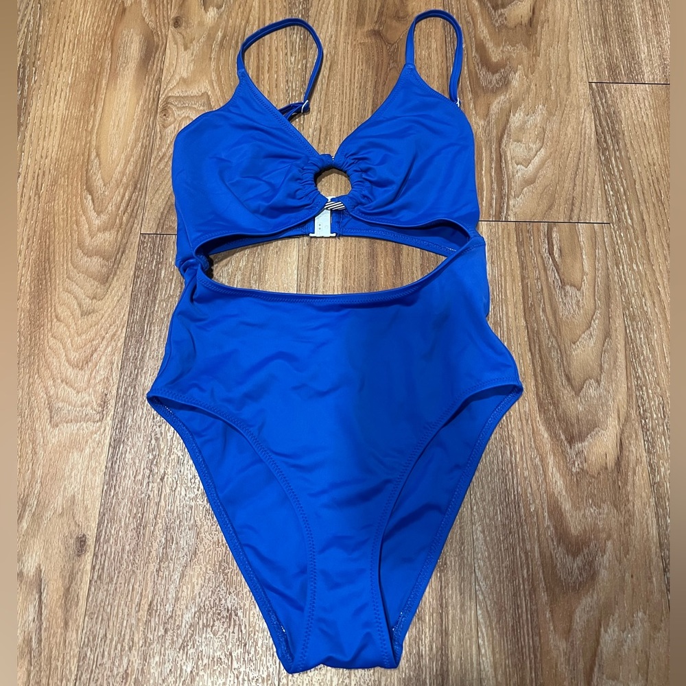 Solid & Striped - blue one piece gently used